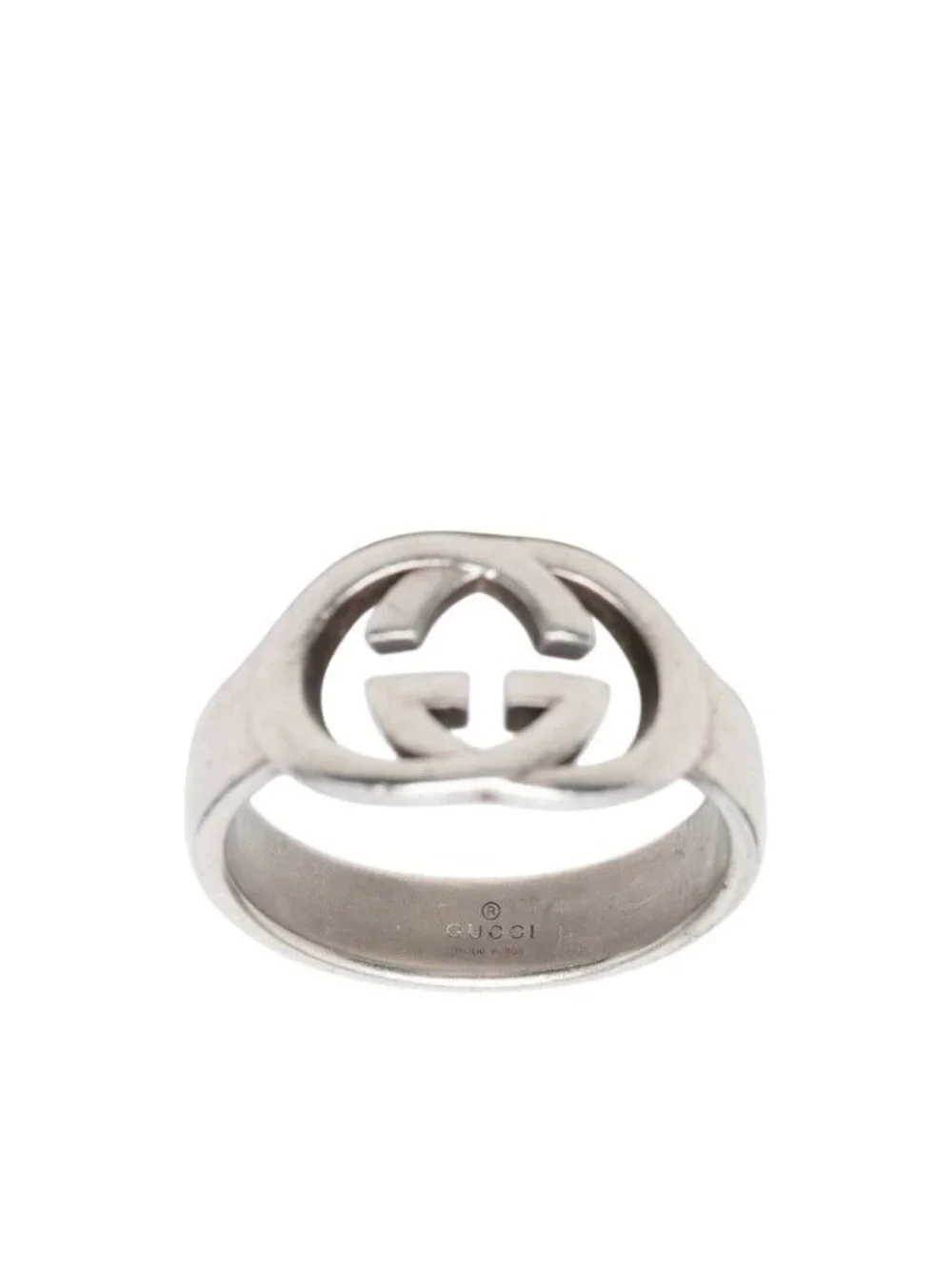 Gucci Interlocking Ring Silver